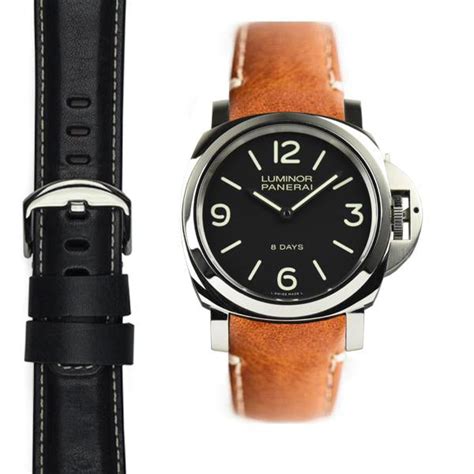 panerai brown leather strap wrist|Panerai strap size chart.